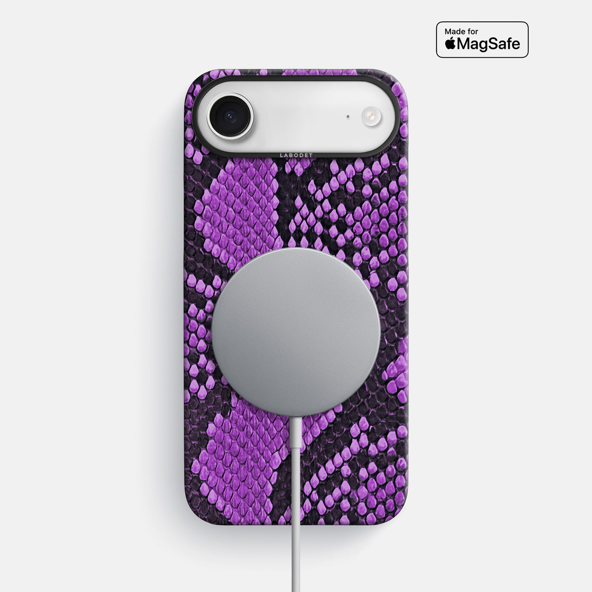 Classic Case For iPhone 17 Air In Deluxe Python -5 | Purple-Black