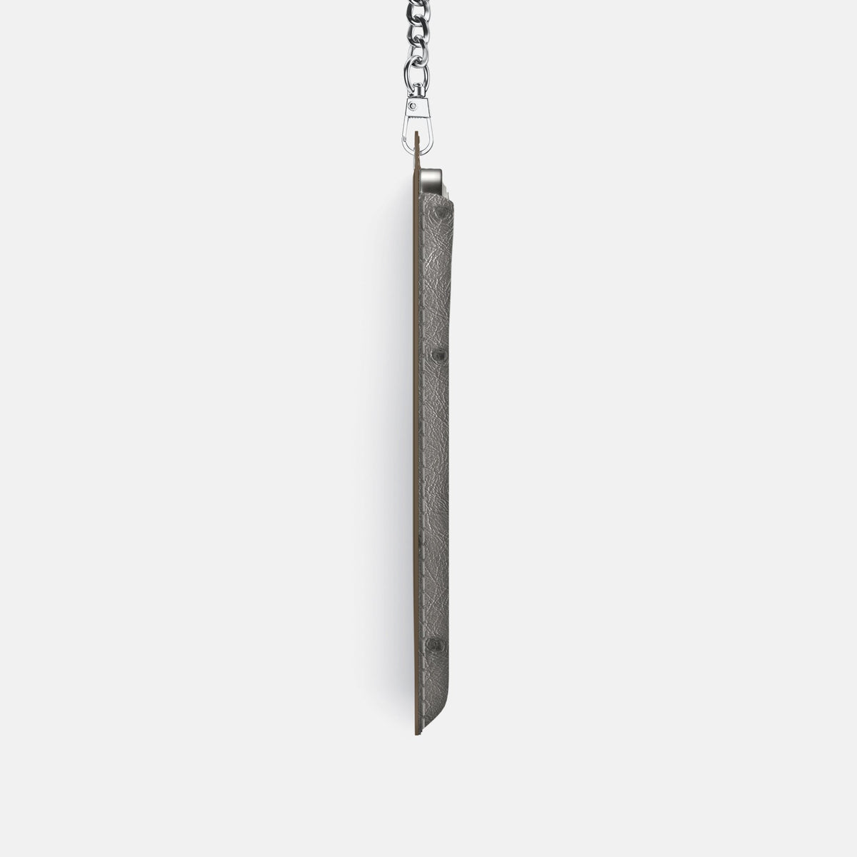 Crossbody Bag For iPhone 18 Pro In Ostrich -4 | Grey-Steel