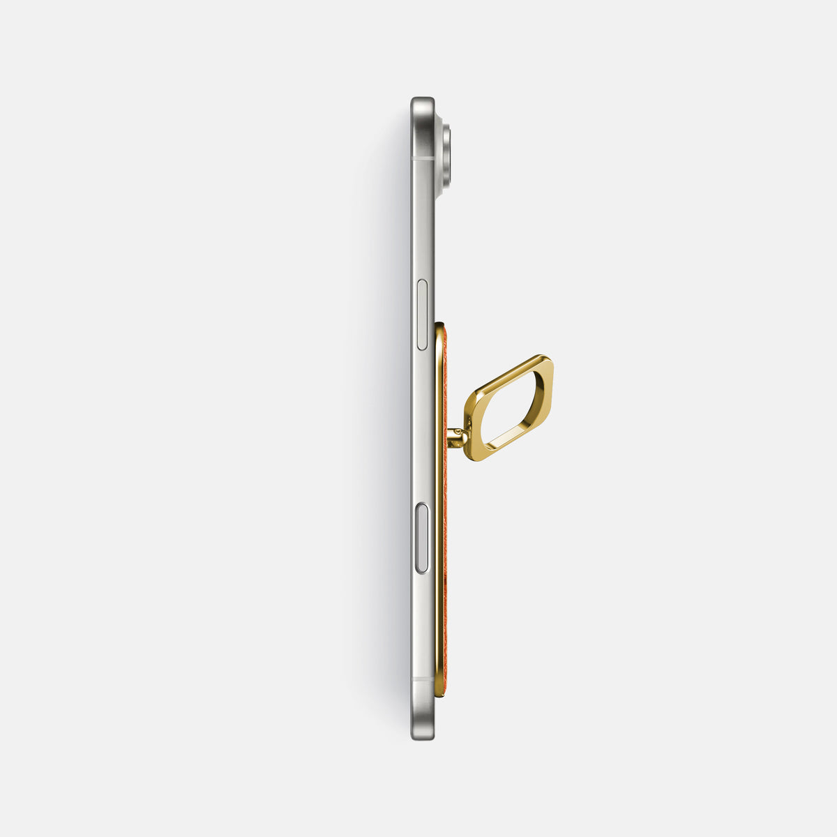 MagSafe Ring For iPhone 17 Air In Ostrich -3 | Orange-Gold