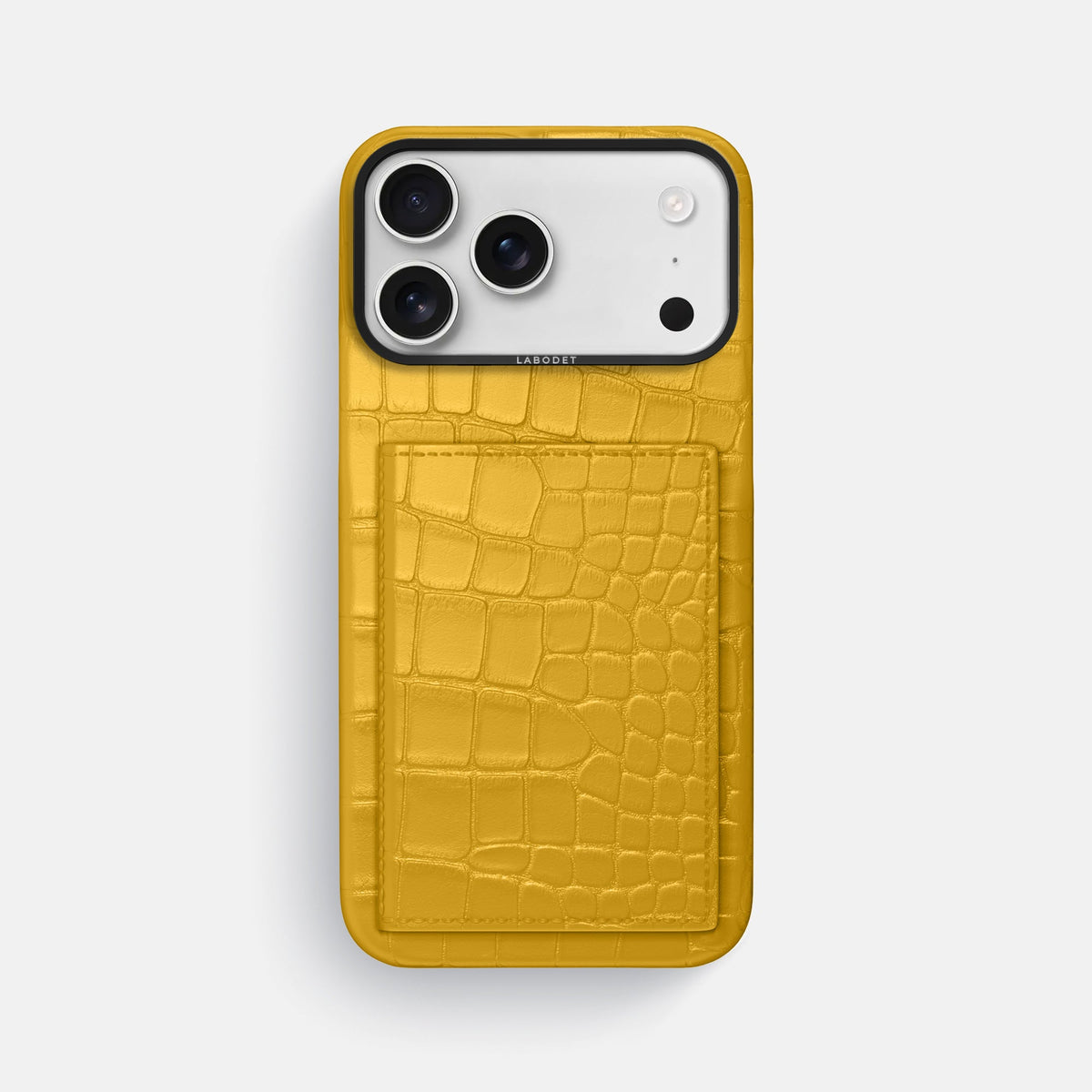 Bi-Fold Case For iPhone 18 Pro Max In Alligator -1 | Yellow-Black
