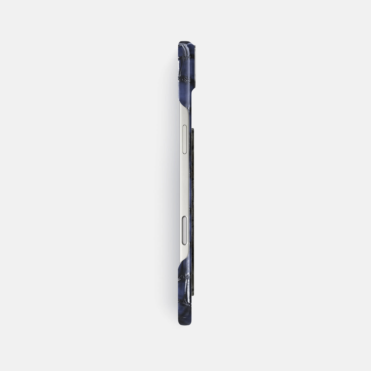Classic Case With Carbon Dragon For iPhone 17 Air In Patina Alligator -3 | Havana-Blue-Steel