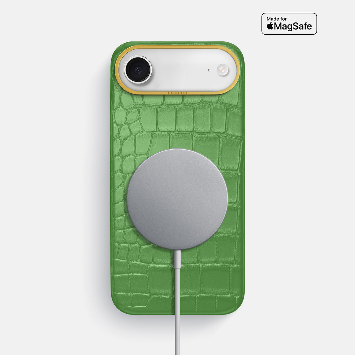Classic Case For iPhone 17 Air In Alligator -5 | Apple-Green-Gold