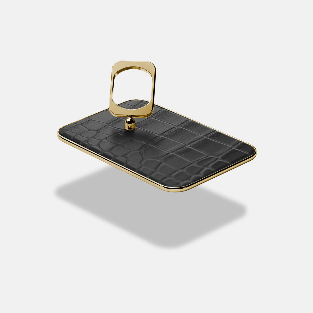 MagSafe Ring For iPhone 17 Air In Alligator -4 | Grey-Gold
