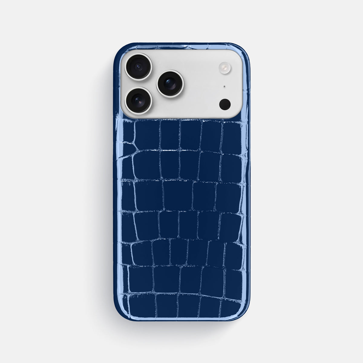 Slim Case For iPhone 17 Pro Max In Shiny Alligator -1 | Mediterranean
