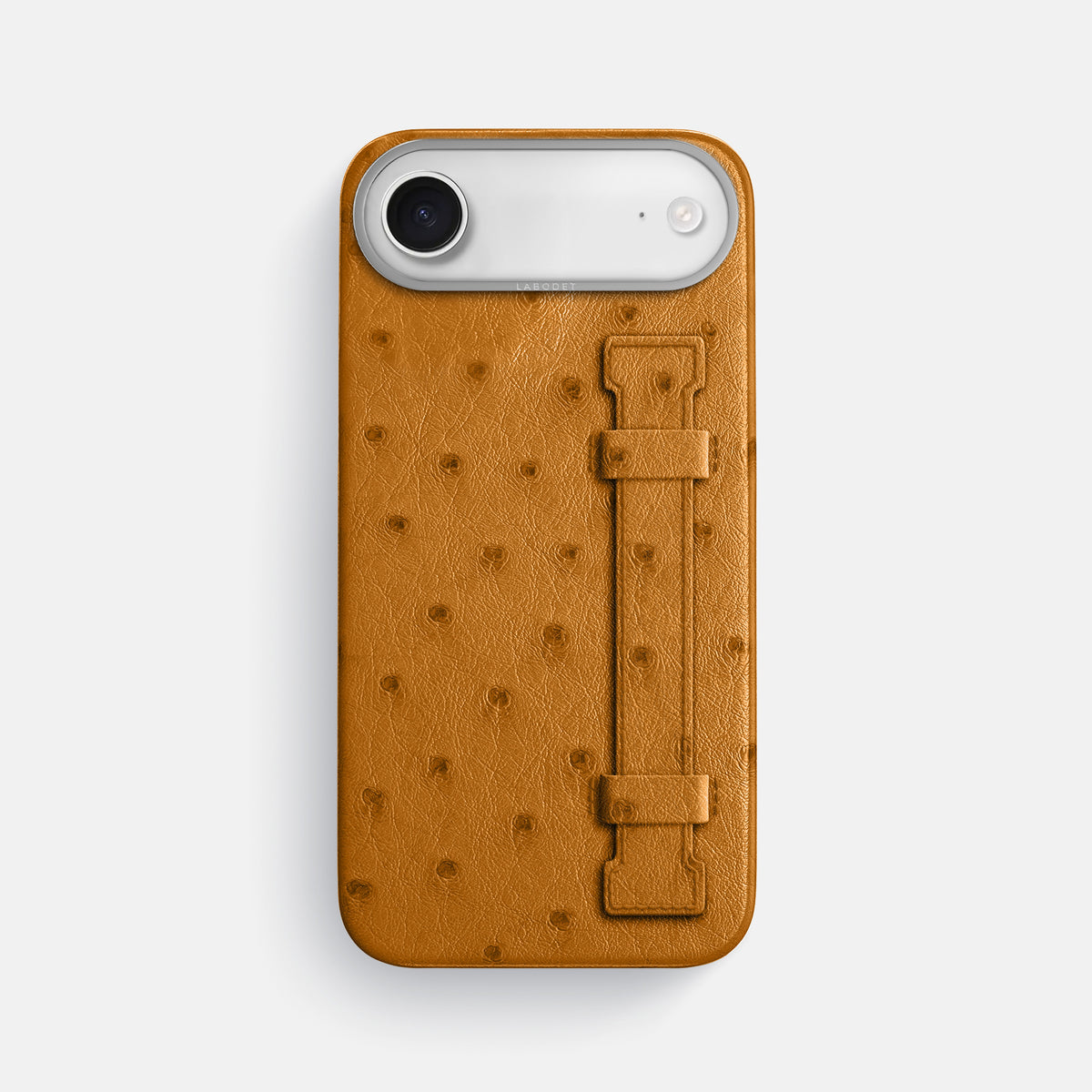 Handle Case For iPhone 17 Air In Ostrich -1 | Chestnut-Steel