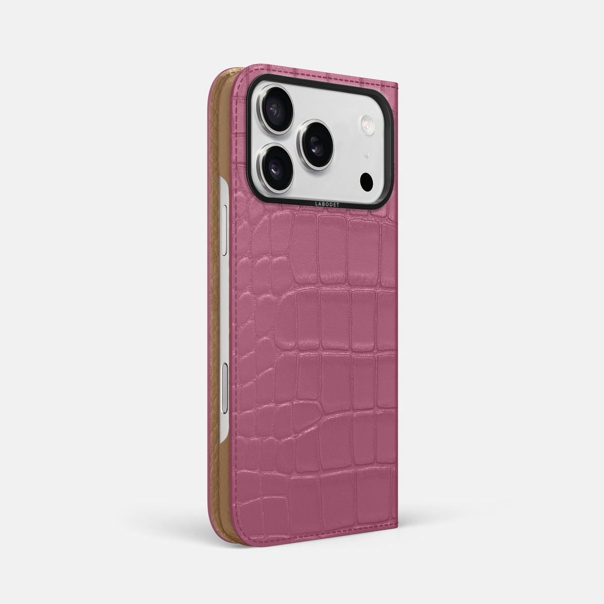 Folio Case For iPhone 18 Pro Max In Alligator -1 | Pink-Lagoon-Black