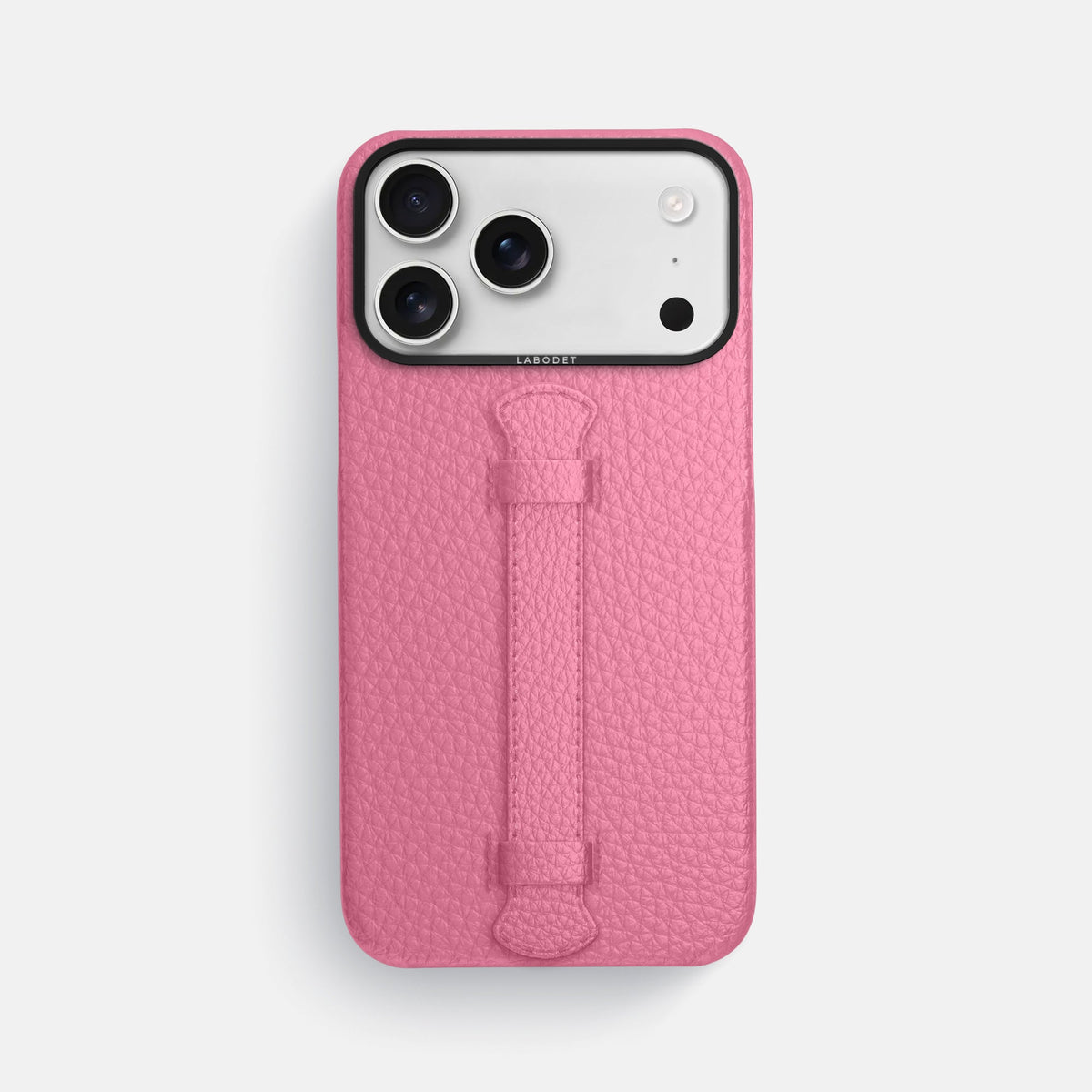 Center Handle For iPhone 18 Pro Max In Calf -1 | Pink-Black