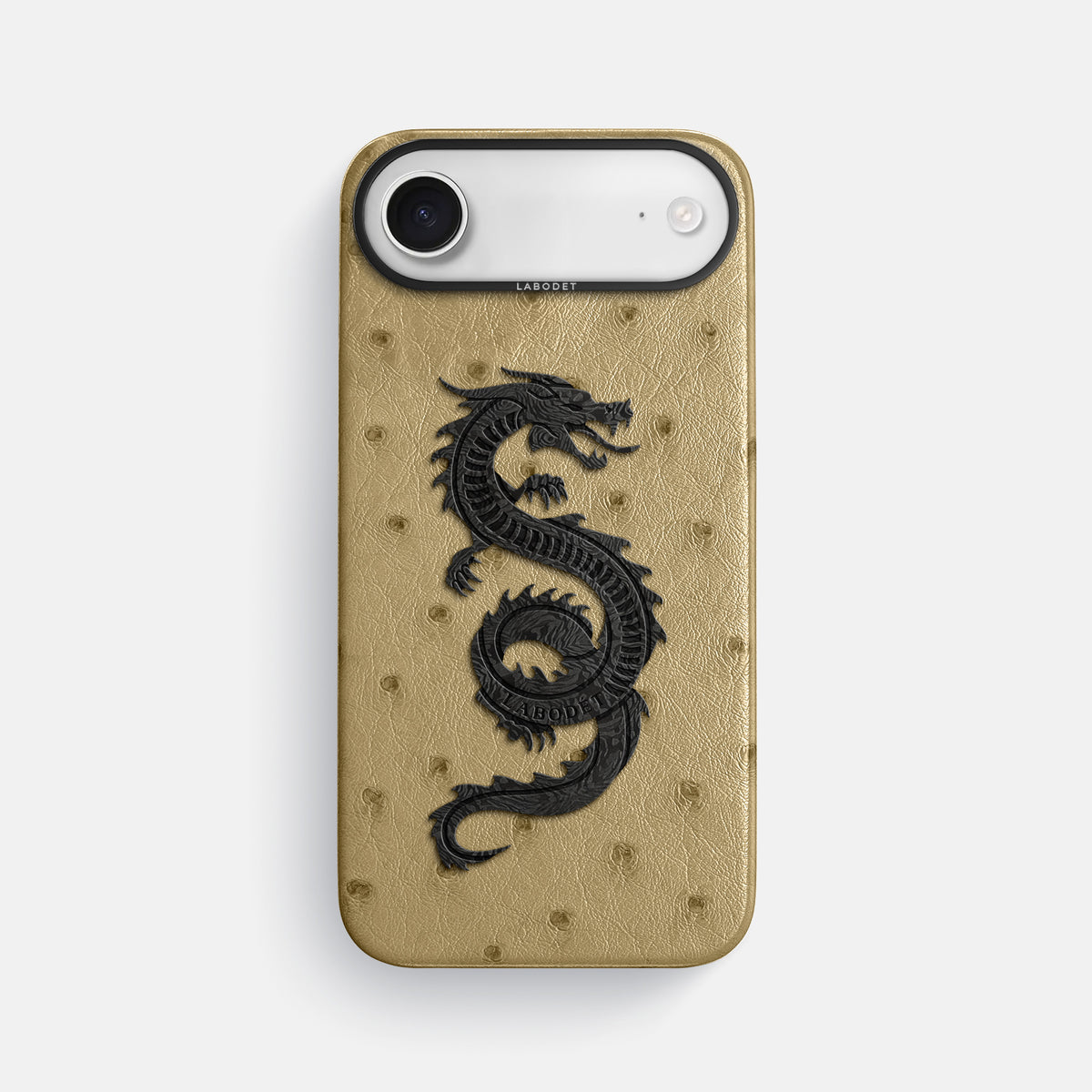 Classic Case With Carbon Dragon For iPhone 17 Air In Ostrich -1 | Desert-Sand-Black