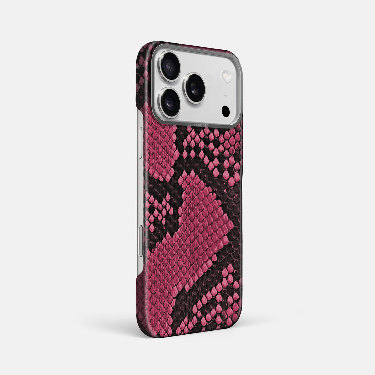 Classic Case For iPhone 17 Pro Max In Deluxe Python -2 | Burgundy-Steel