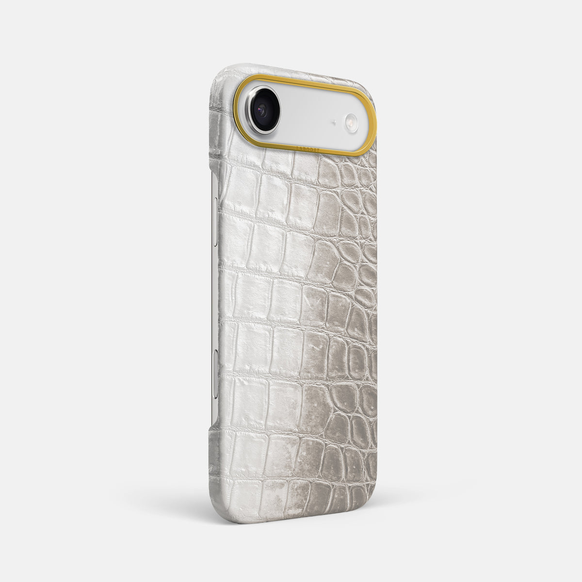 Classic Case For iPhone 17 Air In Himalayan Crocodile -2 | Grey-Gold