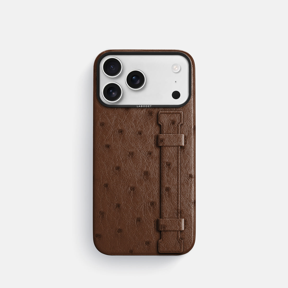 Handle Case For iPhone 17 Pro In Ostrich -1 | Chocolate-Black