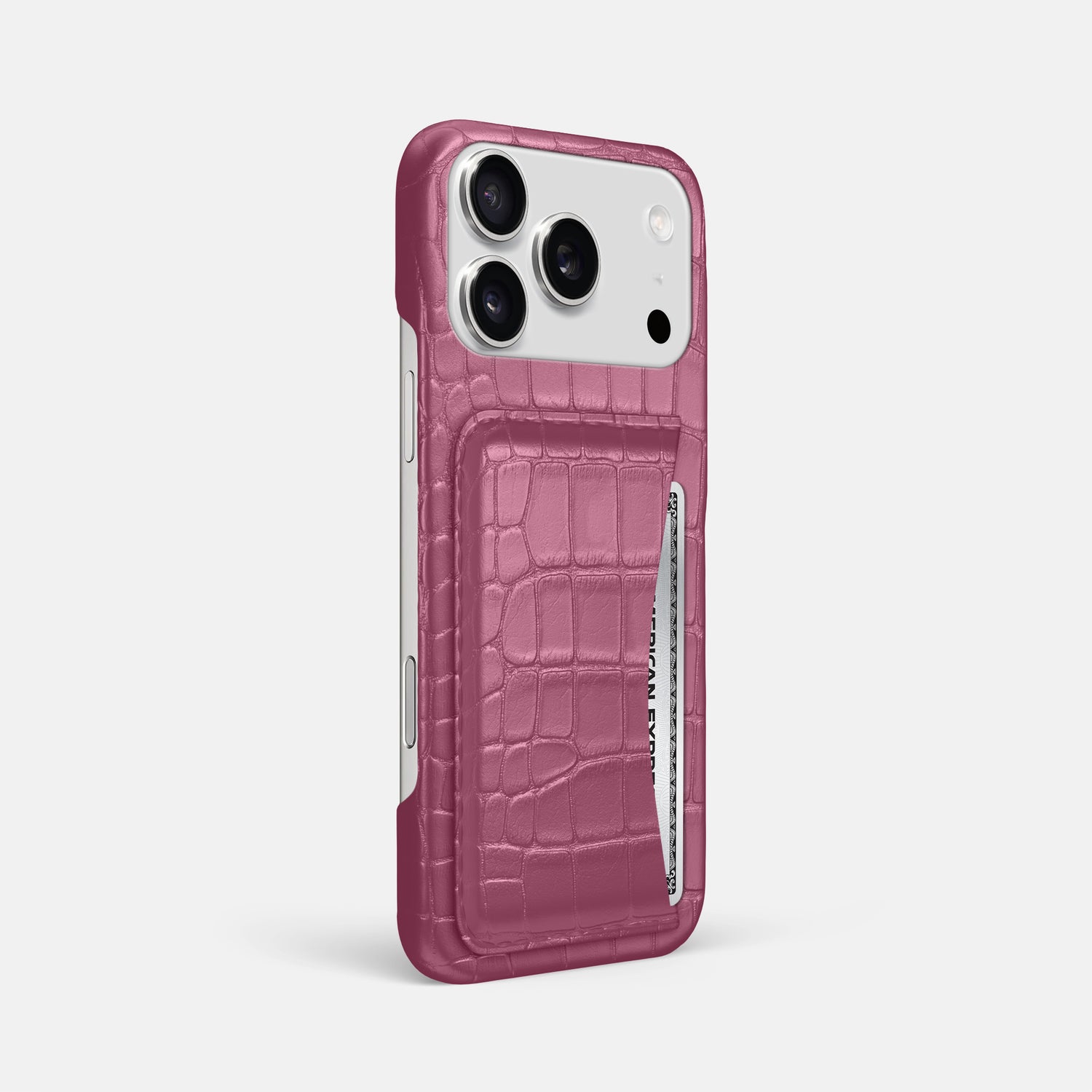 Slim Card Case For iPhone 17 Pro Max In Alligator