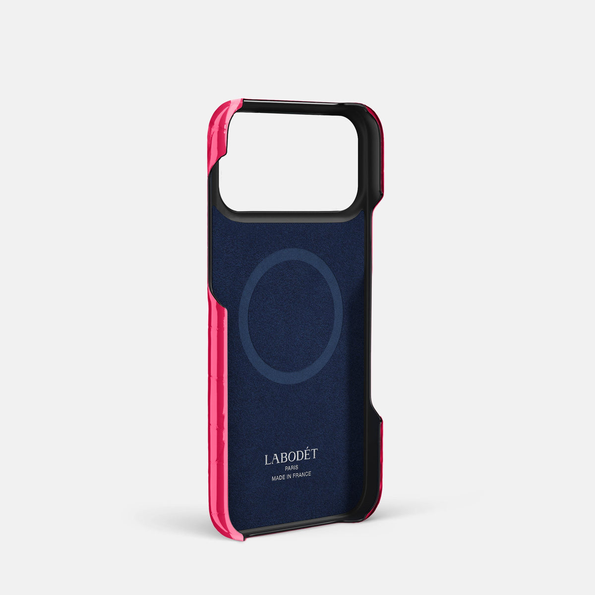 Slim Case For iPhone 18 Pro In Shiny Alligator -4 | Pink-Panther