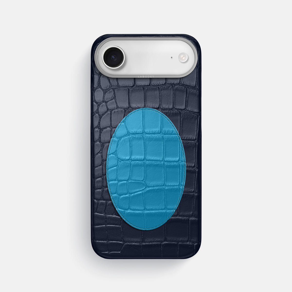 Classic Case With Oval For iPhone 17 Air In Alligator -1 | Navy-Blue-Steel