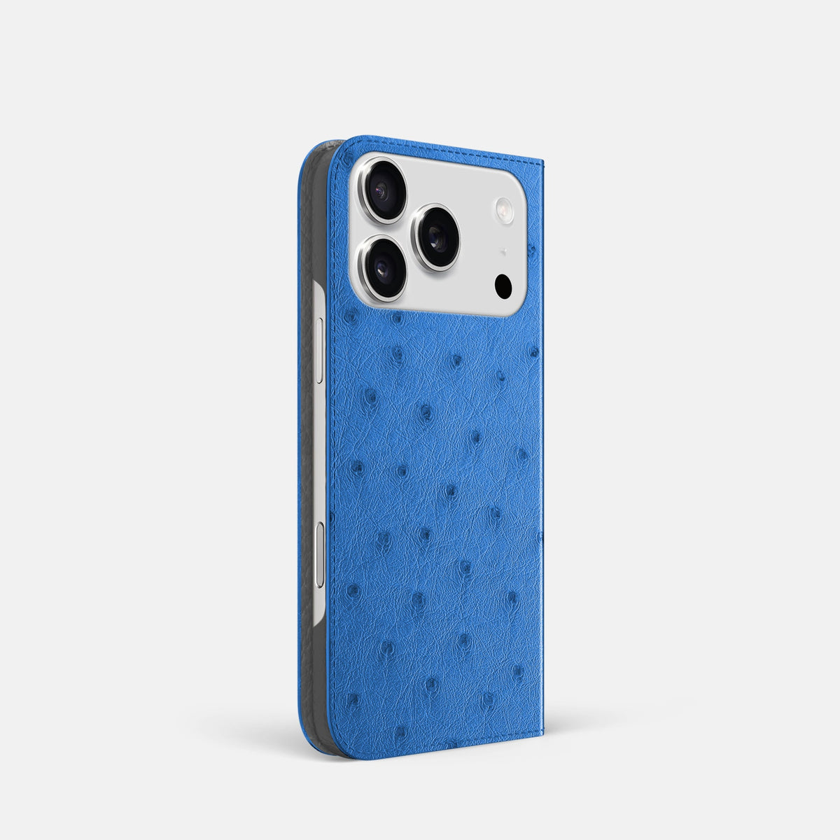 Folio Slim Case For iPhone 18 Pro In Ostrich -1 | Royal-Blue