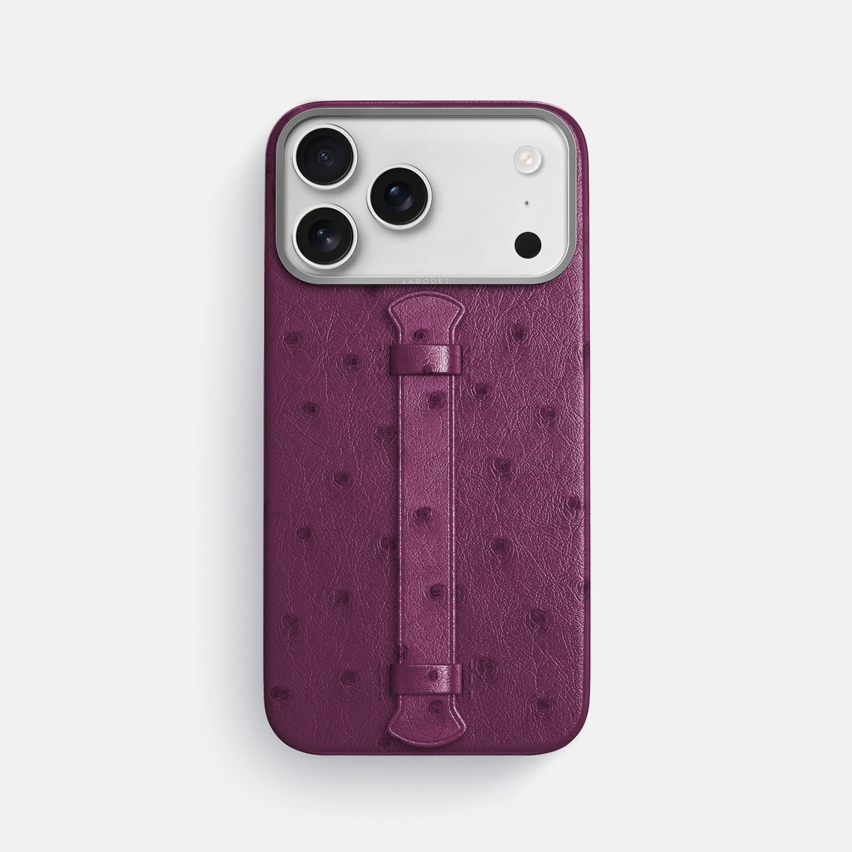 Center Handle For iPhone 17 Pro Max In Ostrich -1 | Purple-Steel