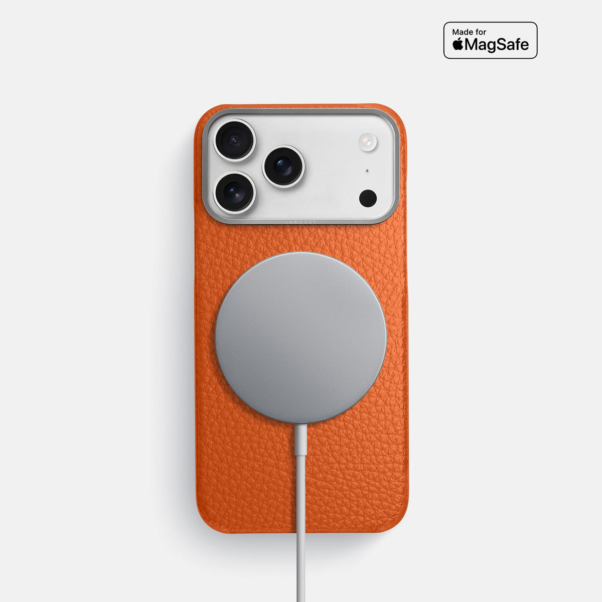 Classic Case For iPhone 18 Pro In Calf -5 | Orange-Steel