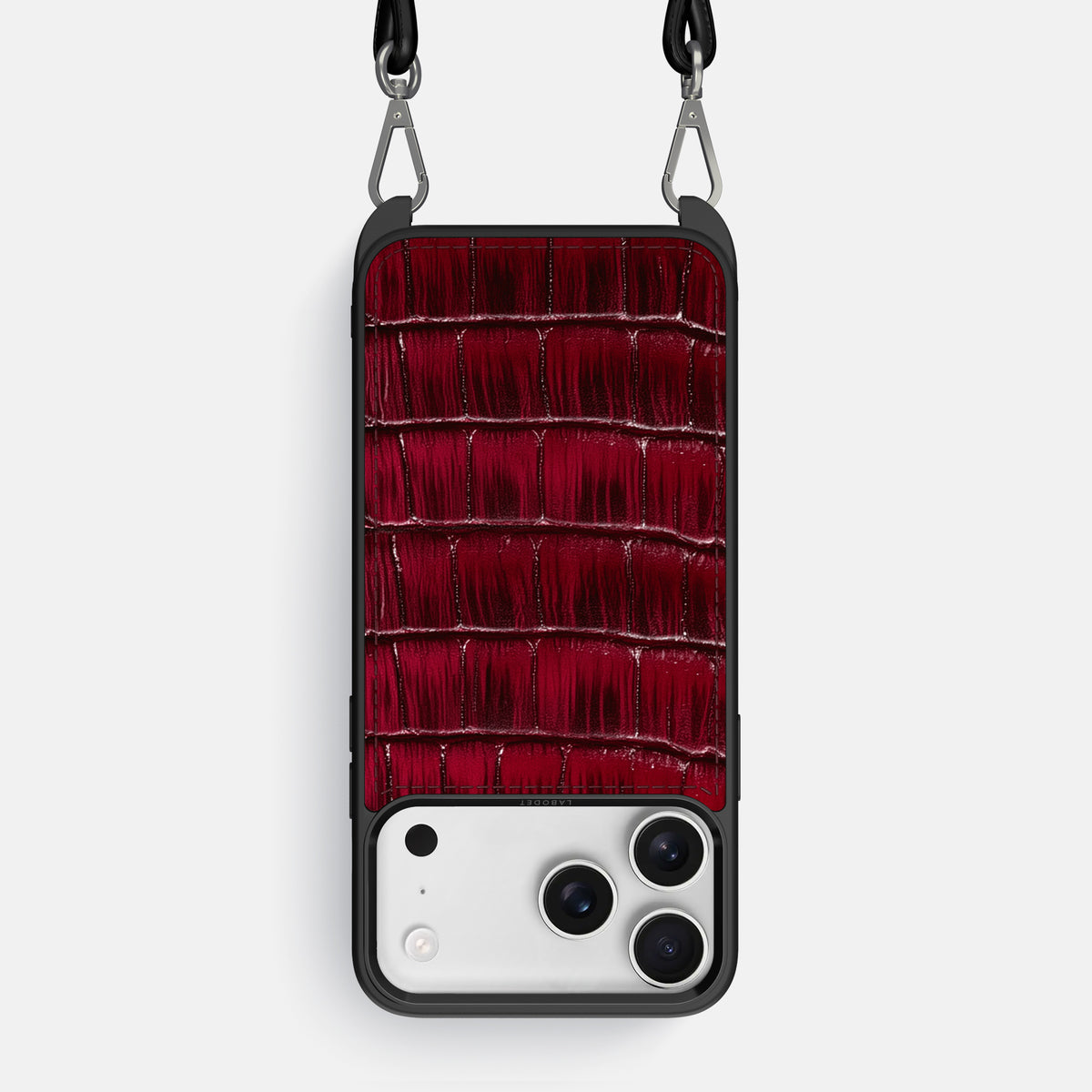 Crossbody Sport Case For iPhone 17 Pro Max In Patina Alligator -1 | Havana-Burgundy