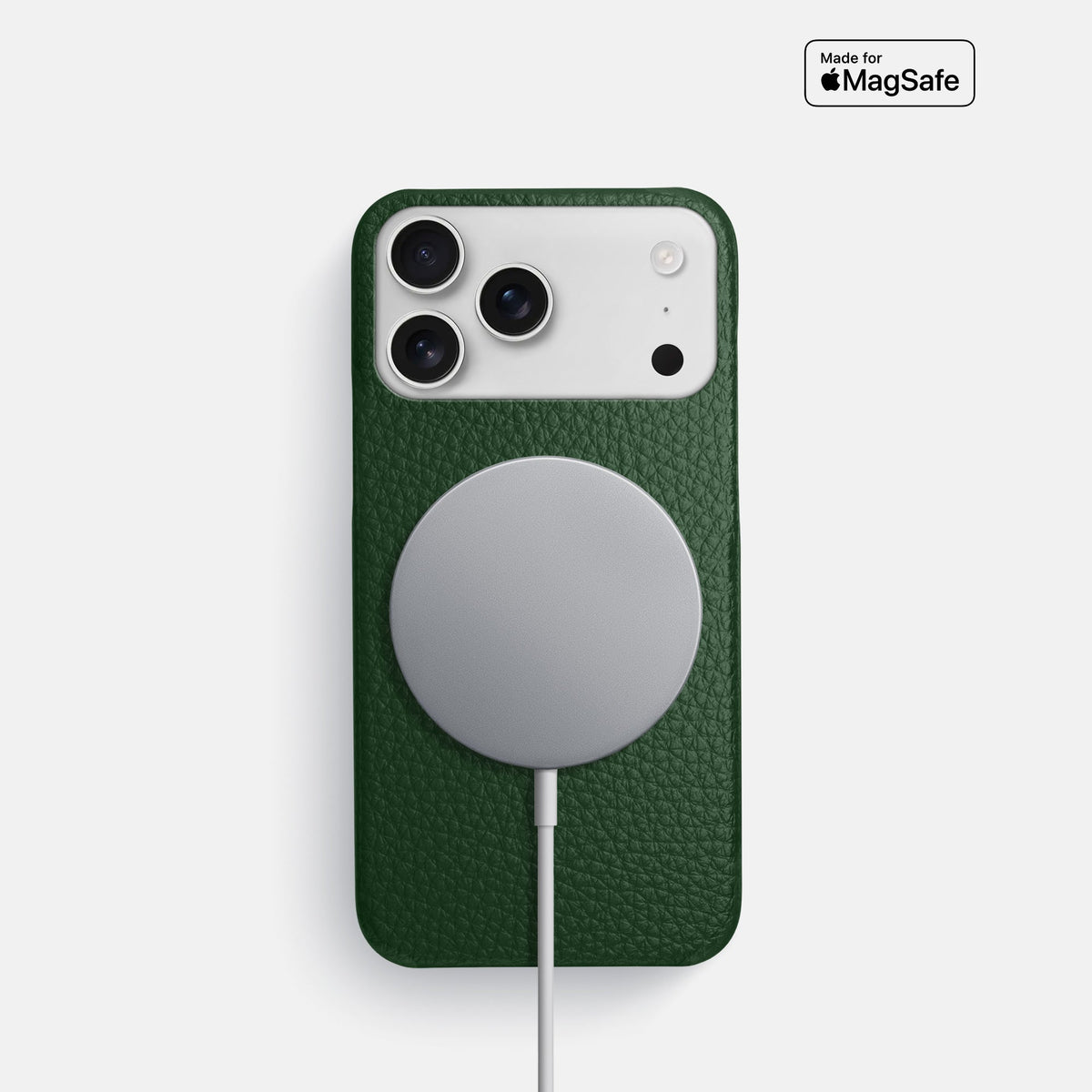 Slim Case For iPhone 18 Pro In Calf -5 | Dark-Green