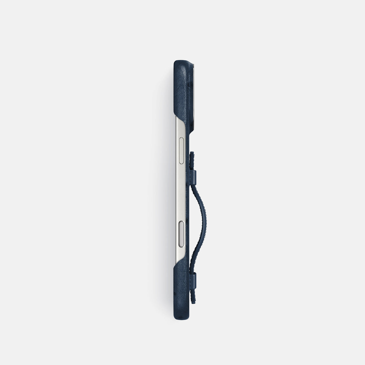 Handle Case For iPhone 17 Pro In Ostrich -3 | Navy-Blue-Steel