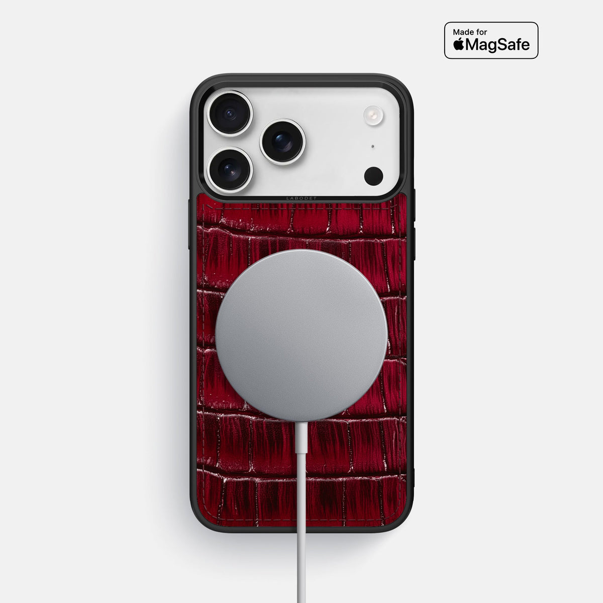 Sport Case For iPhone 18 Pro Max In Patina Alligator -5 | Havana-Burgundy