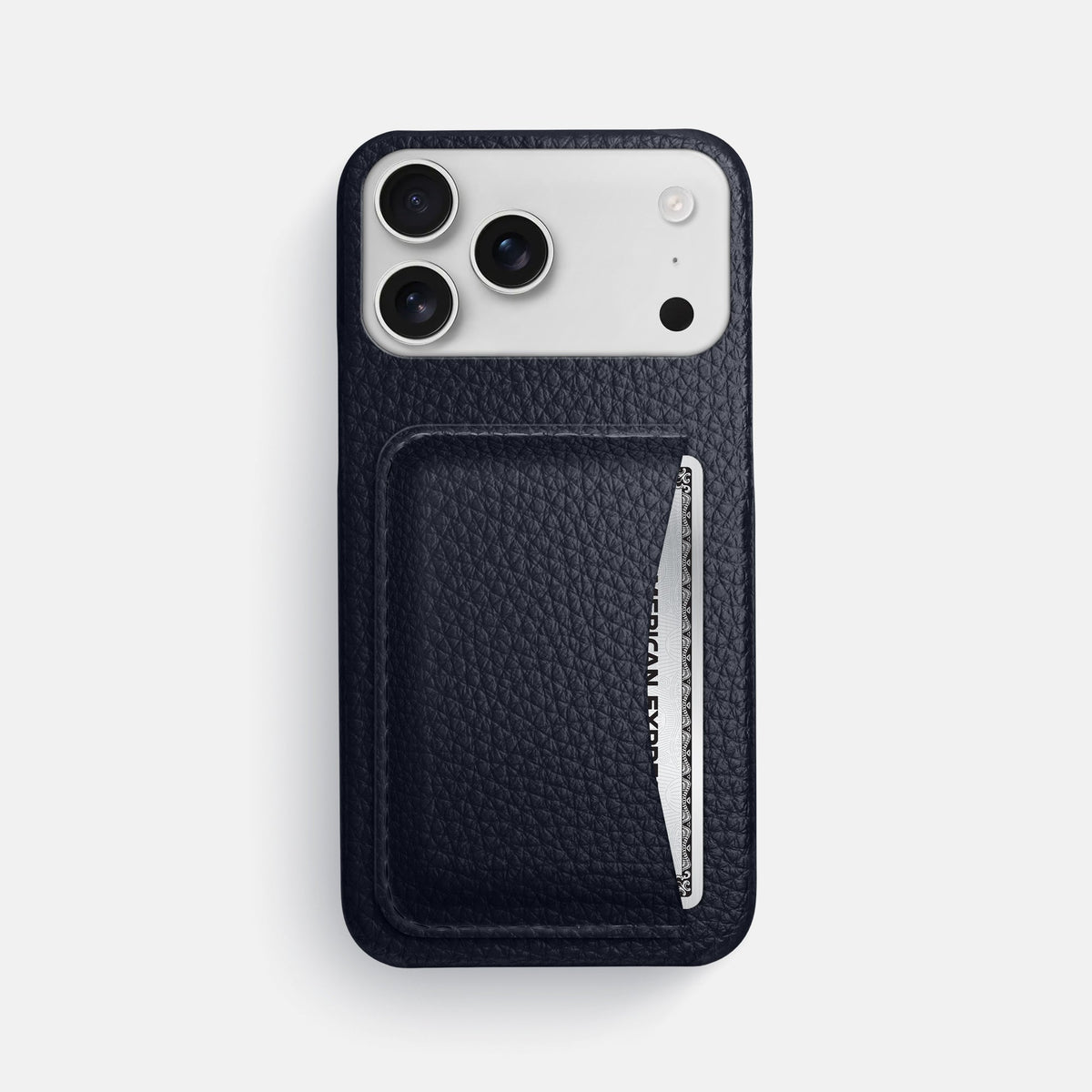 Slim Card Case For iPhone 18 Pro Max In Calf -1 | Marine