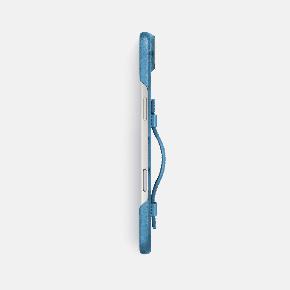 Handle Case For iPhone 17 Air In Ostrich -3 | Blue-Jeans-Steel