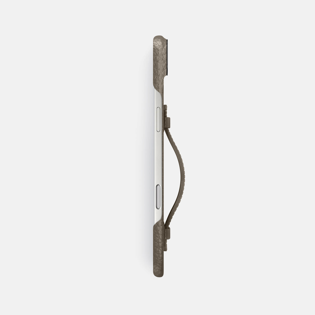 Center Handle For iPhone 17 Air In Calf -2 | Taupe-Black