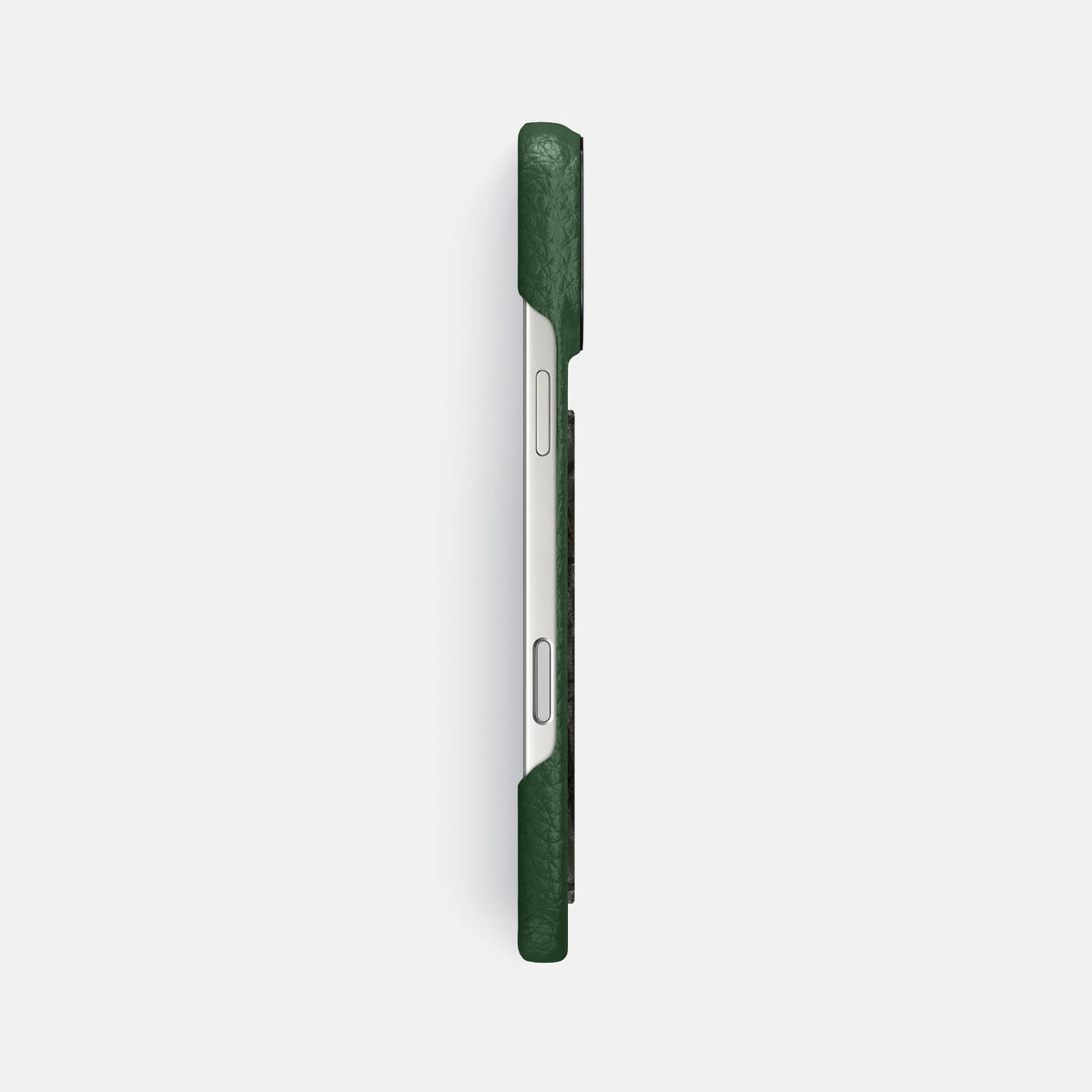 Classic Case With Carbon Dragon For iPhone 18 Pro Max In Calf -3 | Dark-Green-Black