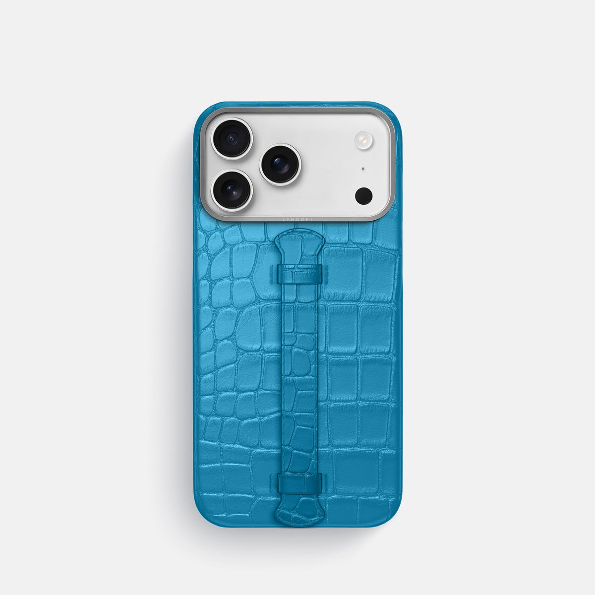 Center Handle For iPhone 18 Pro In Alligator -1 | Curaçao-Blue-Steel