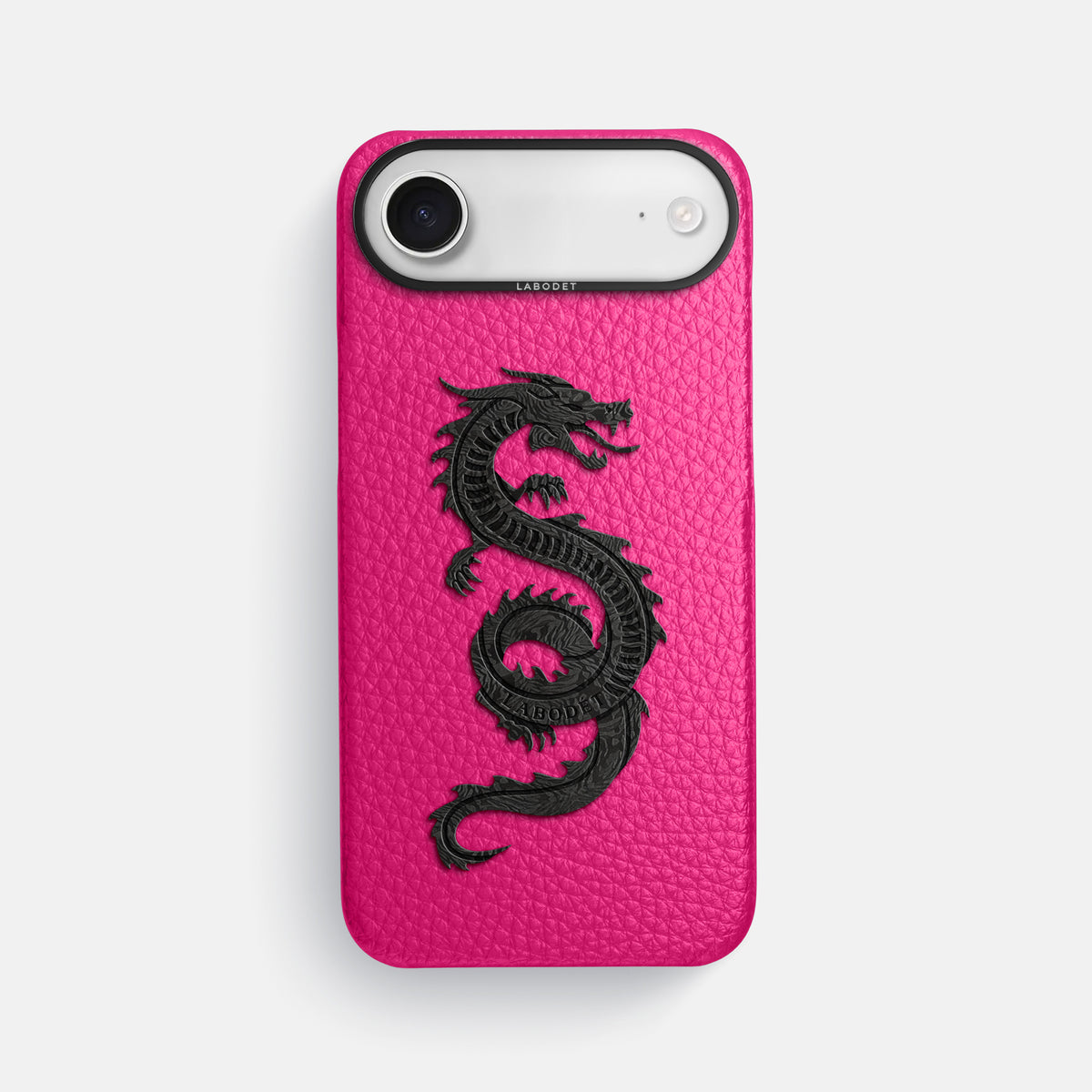 Classic Case With Carbon Dragon For iPhone 17 Air In Calf -1 | Magenta-Black