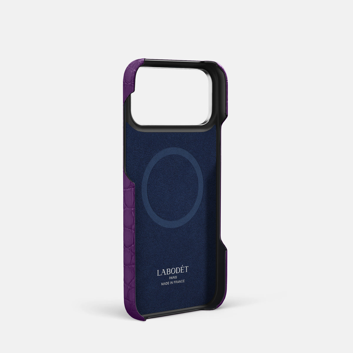 Finger Case For iPhone 17 Pro In Alligator -4 | Purple-Steel