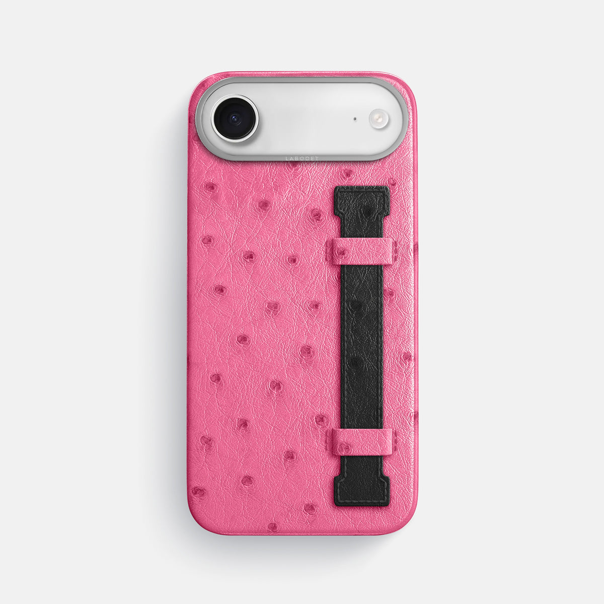 Handle Case Coloré For iPhone 17 Air In Ostrich -1 | Pink-Steel