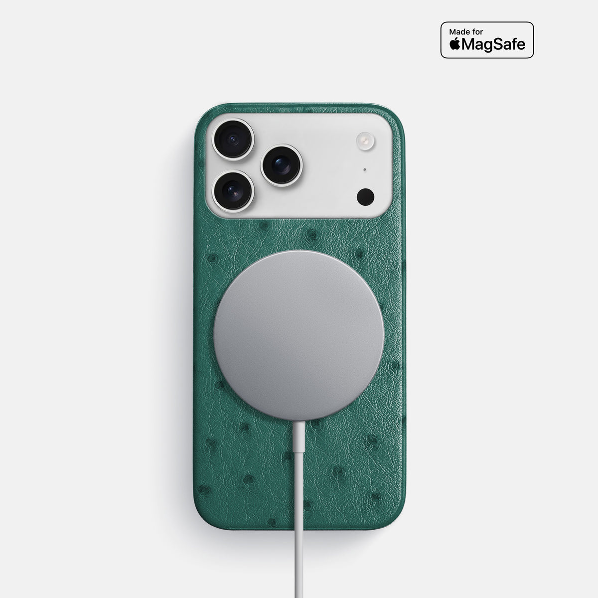 Slim Case For iPhone 17 Pro In Ostrich -5 | Forest-Green