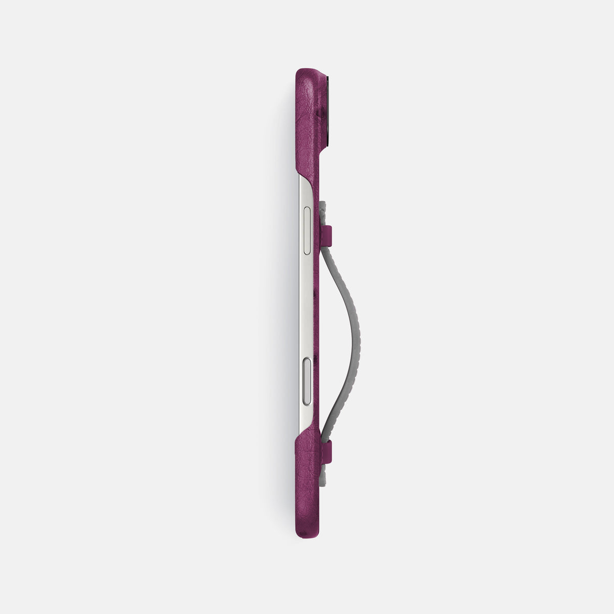 Center Handle Coloré For iPhone 17 Air In Ostrich -2 | Purple-Black