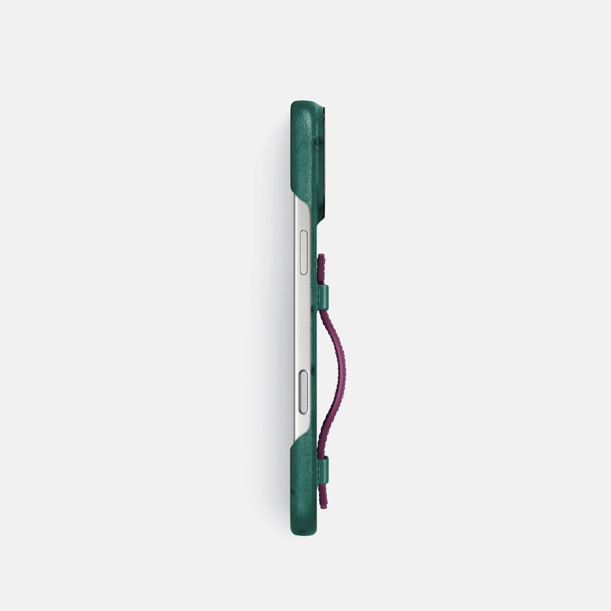 Handle Case Coloré For iPhone 18 Pro In Ostrich -3 | Forest-Green-Black