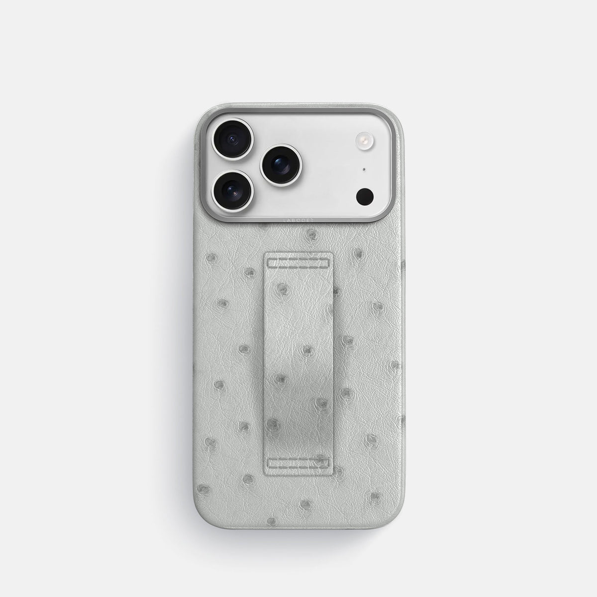 Finger Case For iPhone 18 Pro In Ostrich -1 | White-Steel