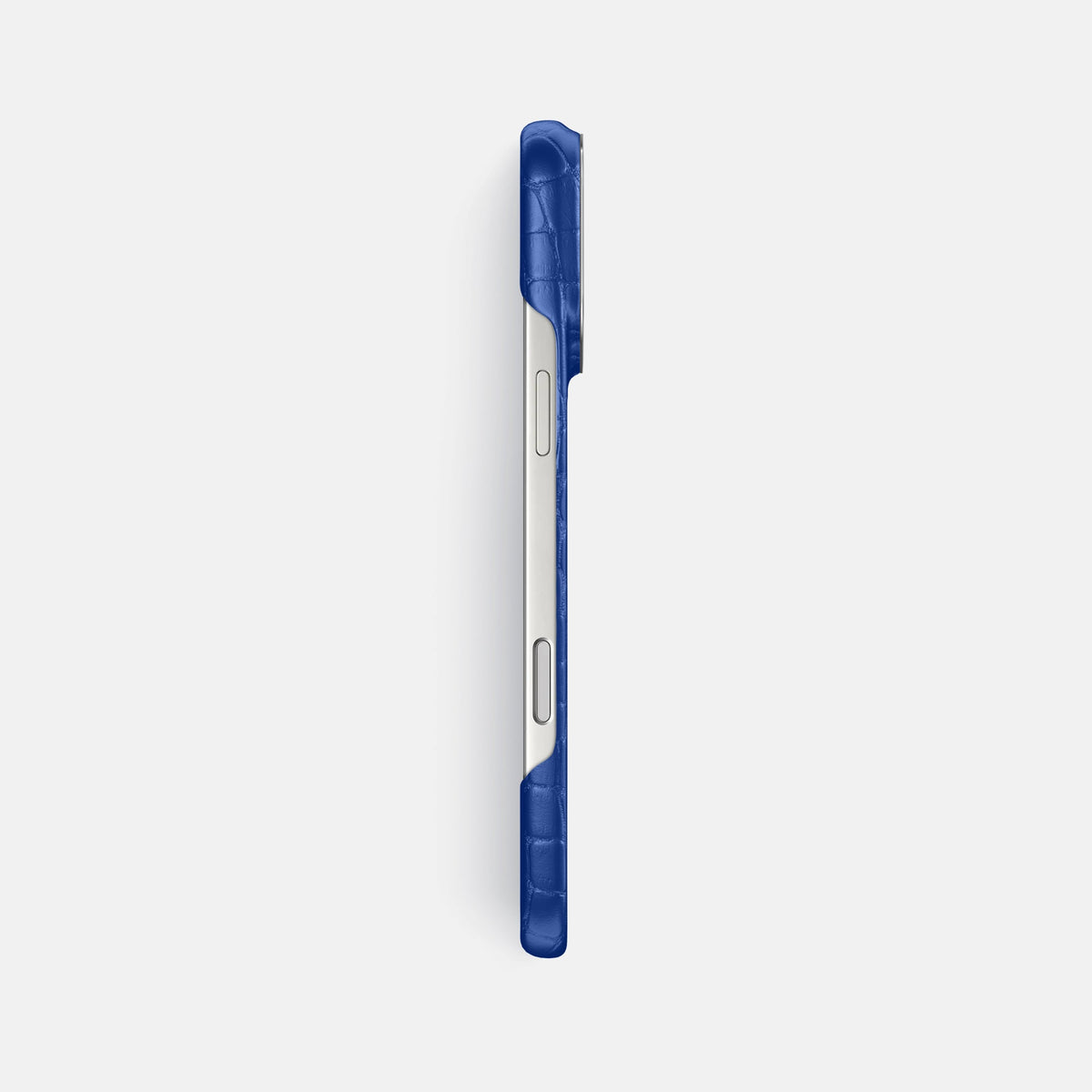 Classic Case For iPhone 18 Pro Max In Alligator -3 | Royal-Blue-Steel