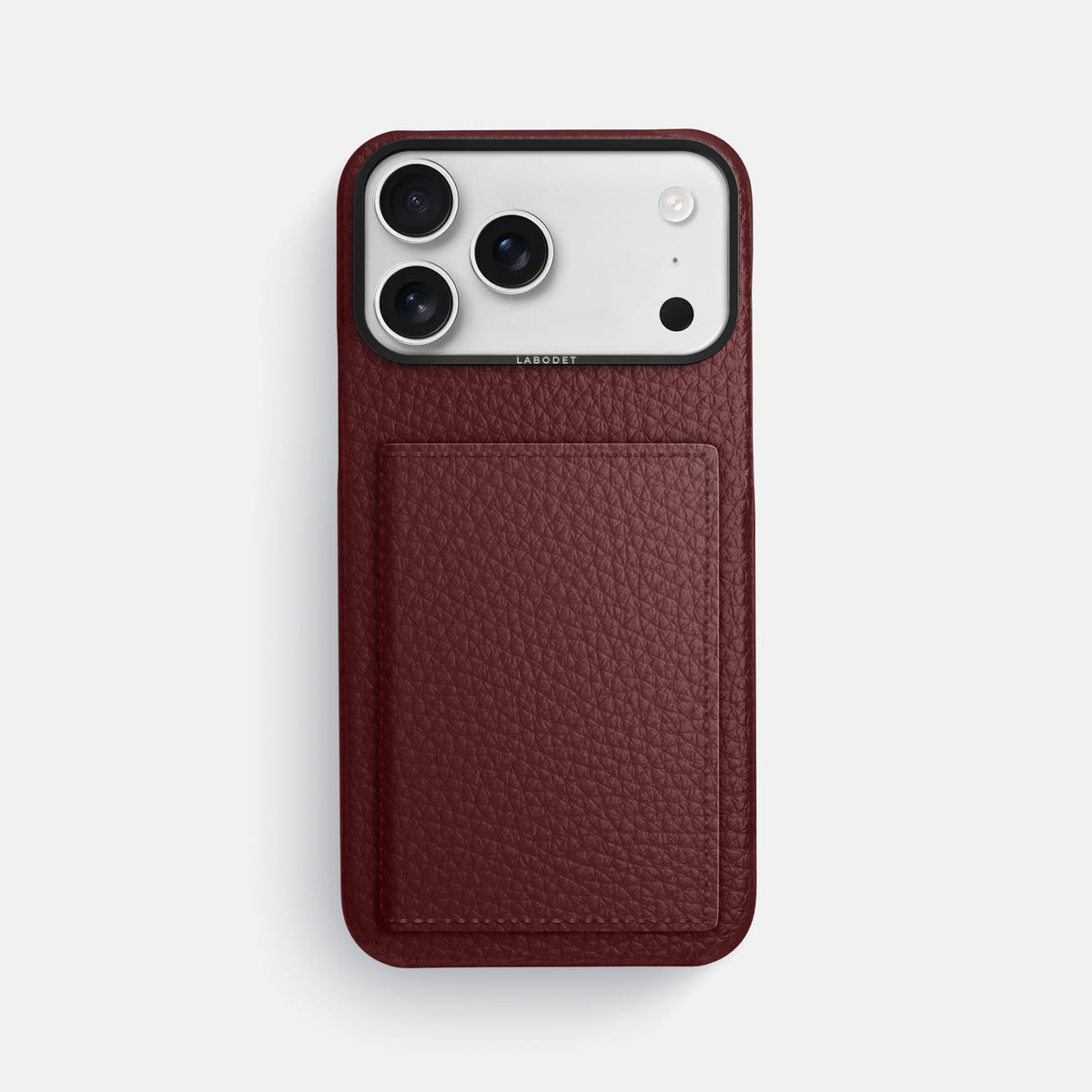 Bi-Fold Case For iPhone 17 Pro Max In Calf -1 | Bordeaux-Black