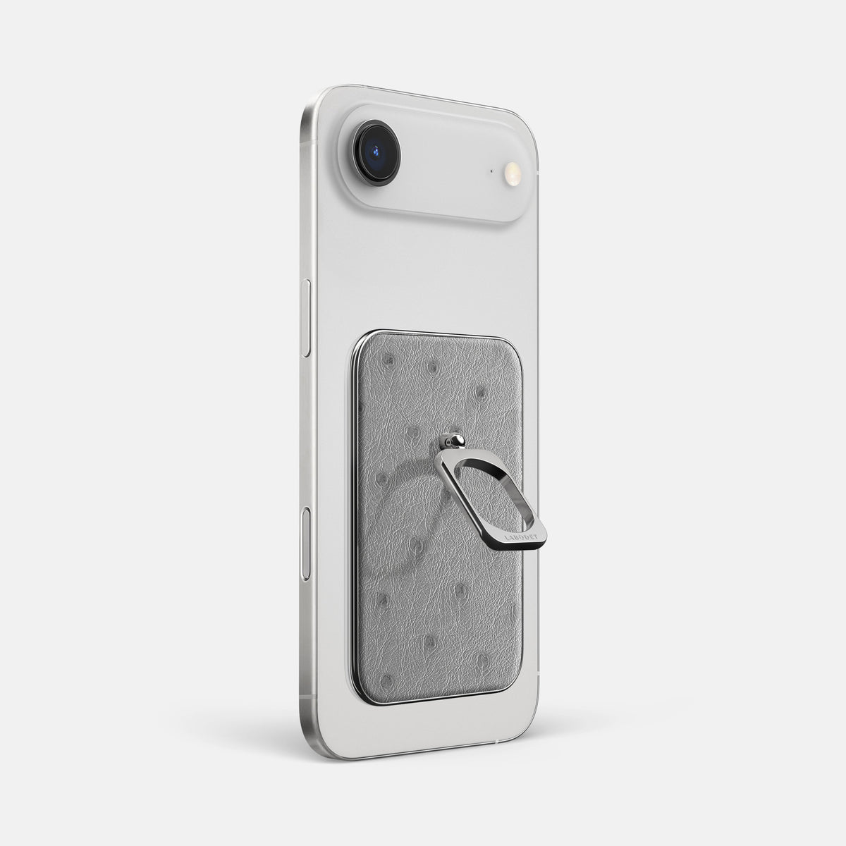 MagSafe Ring For iPhone 17 Air In Ostrich -1 | Silver-Steel