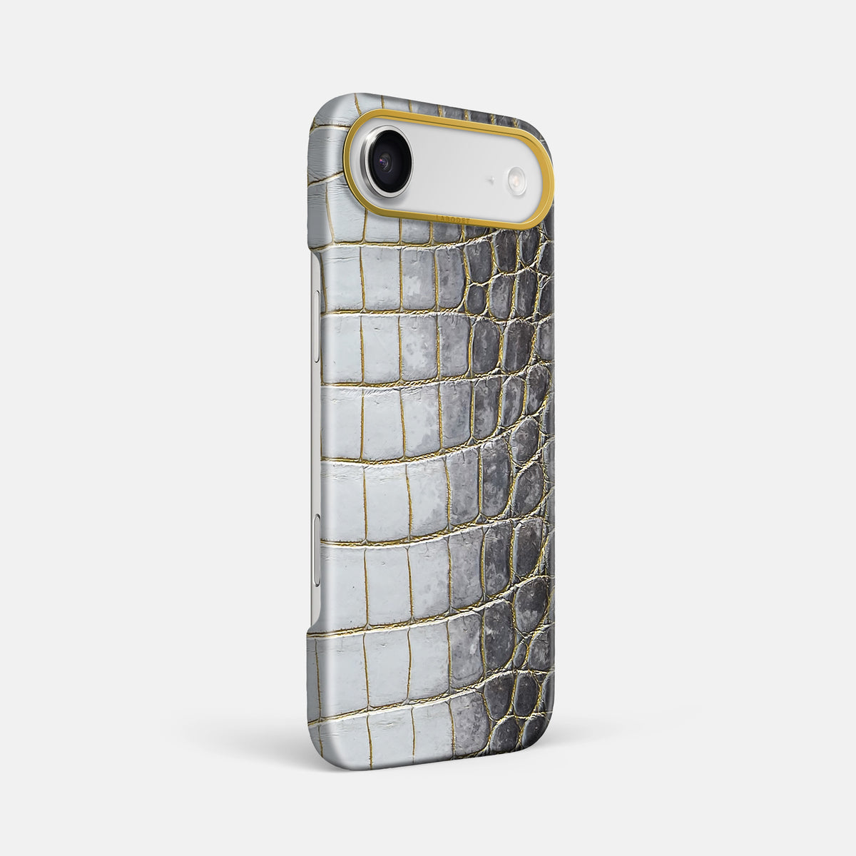 Classic Case For iPhone 17 Air In Himalayan Crocodile -2 | Gold-Gold