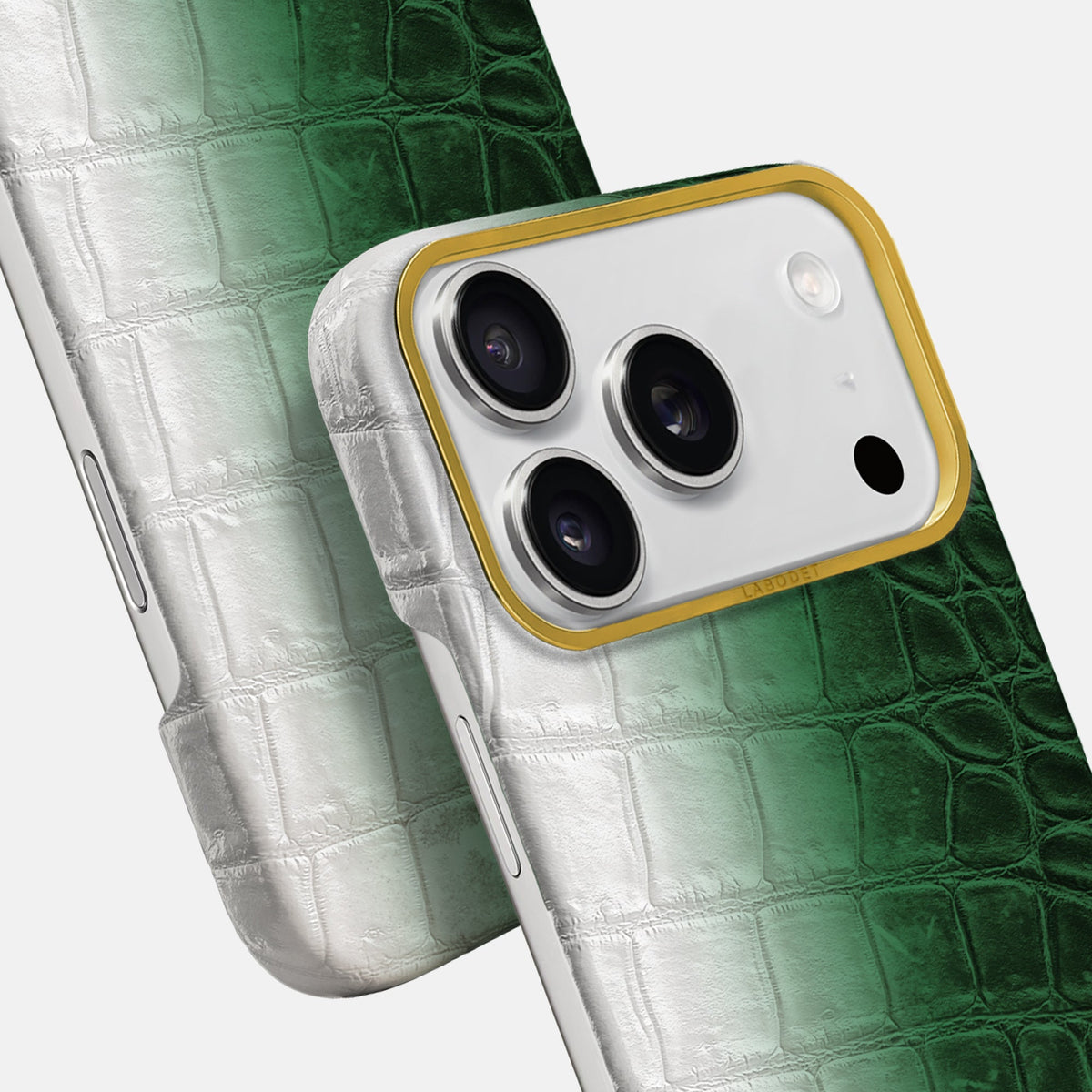 Classic Case For iPhone 18 Pro Max In Himalayan Crocodile -5 | Green-Gold