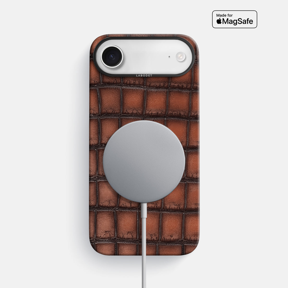 Classic Case For iPhone 17 Air In Patina Alligator -5 | Baobab-Black