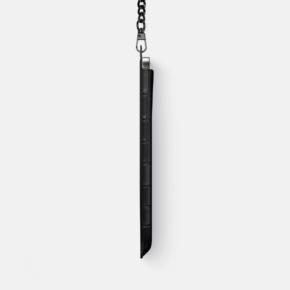 Crossbody Bag For iPhone 17 Pro In Alligator -4 | Black-Black
