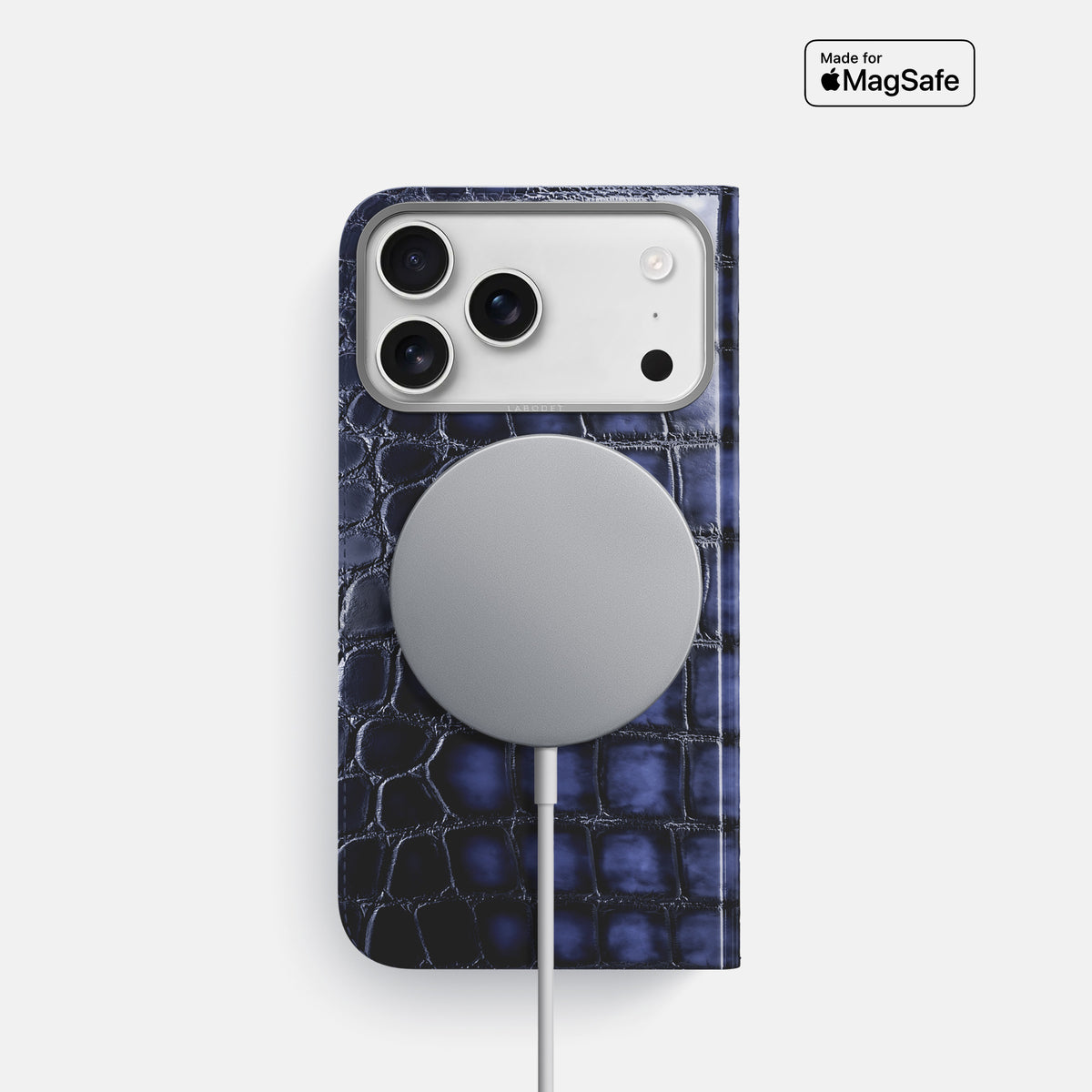 Folio Case For iPhone 17 Pro In Patina Alligator -3 | Havana-Blue-Steel