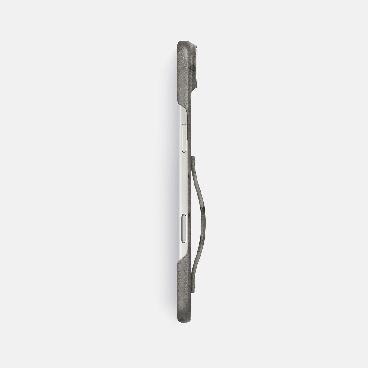 Finger Case For iPhone 17 Air In Ostrich -3 | Grey-Steel
