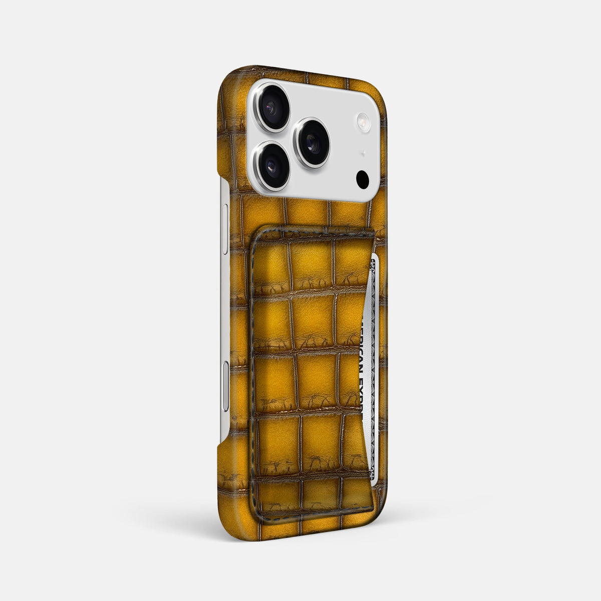 Slim Card Case For iPhone 17 Pro Max In Patina Alligator -2 | Sydney