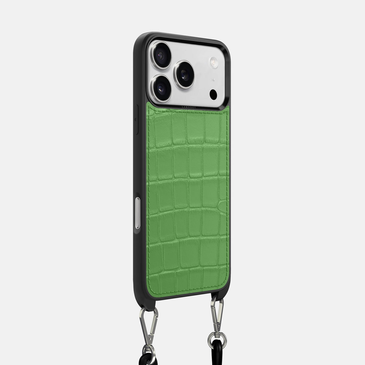 Crossbody Sport Case For iPhone 18 Pro In Alligator -2 | Apple-Green