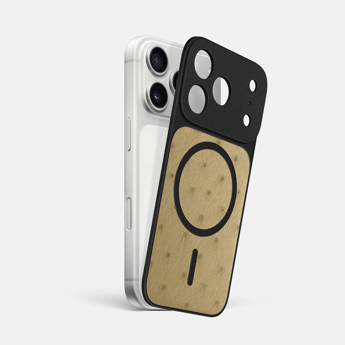 MagSafe Mask For iPhone 17 Pro Max In Ostrich -1 | Desert-Sand