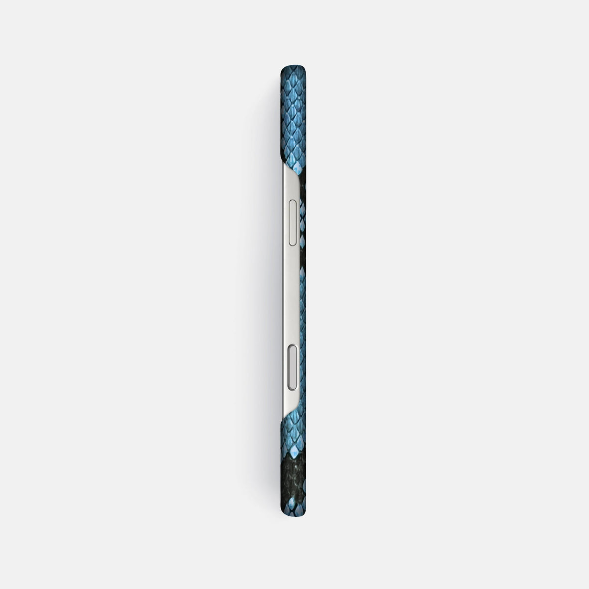 Slim Case For iPhone 18 Pro Max In Deluxe Python -3 | Pacific-Blue